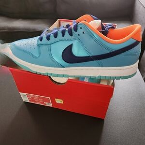 Nike Kids Blue and Orange Sneakers